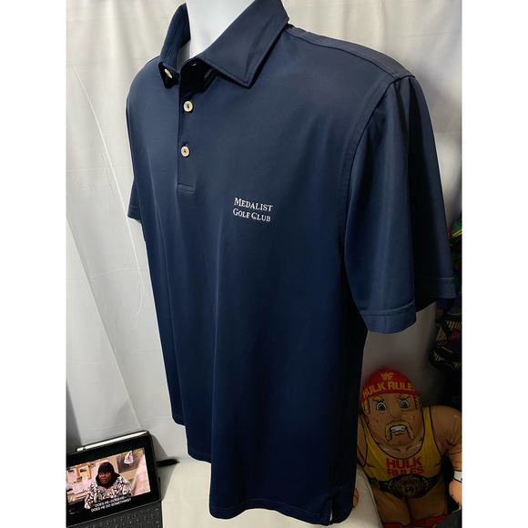 Peter Millar Summer Comfort Golf Polo Shirt Mens Medium Summer Comfort - Picture 4 of 7
